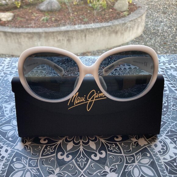 Maui Jim Nahiku MJ 436 05 White Pearl Frame POLARIZED Lens Sunglass Women's New - Picture 8 of 16